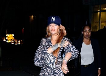Rihanna Rocks Head-to-Toe Zebra Stripes; Leopard Print Found Dead