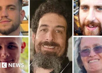 Israeli forces recover bodies of five hostages
