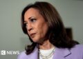 Kamala Harris condemns civilian deaths in school strike