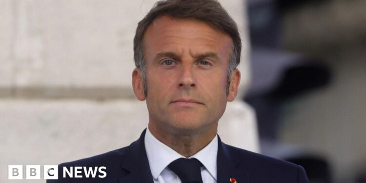 French President Emmanuel Macron announces new right-wing government