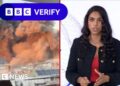 BBC Verify analyses footage of Israeli strikes on Beirut