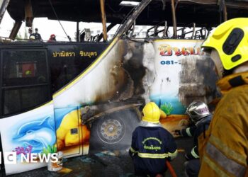 More than 20 children dead in Thailand bus crash