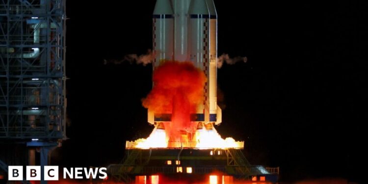 China’s youngest ever astronauts blast off from the Gobi desert