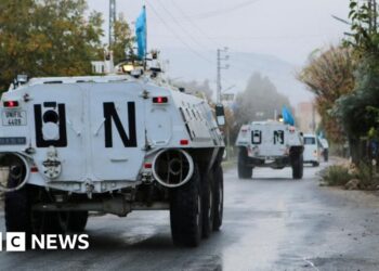 Four UN peacekeepers injured by rocket fire in Lebanon