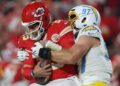 Chiefs QB Patrick Mahomes will need to escape Myles Garrett