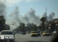 Israel carries out dozens of air strikes across Syria, reports say