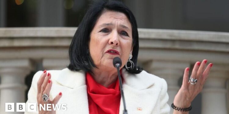 Georgia’s outgoing president Salome Zourabichvili refuses to quit as successor Mikheil Kavelashvili sworn in