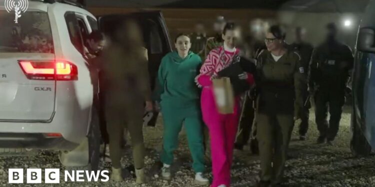 Three freed Israeli hostages arrive in Israel