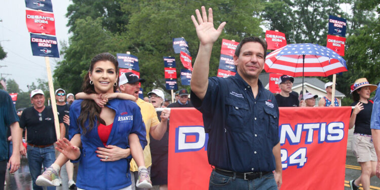 DeSantis Talks Up Wife as Potential Successor, Clashing With Trump