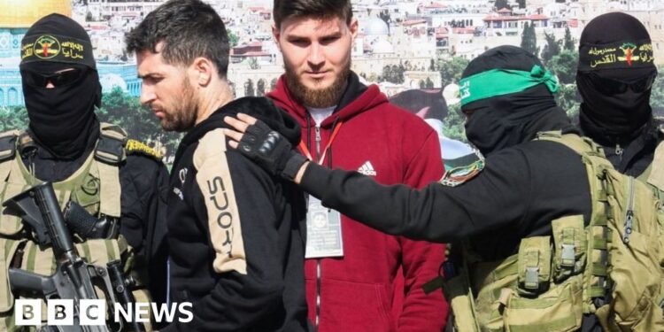 Israeli hostages and Palestinian inmates freed in ceasefire swap