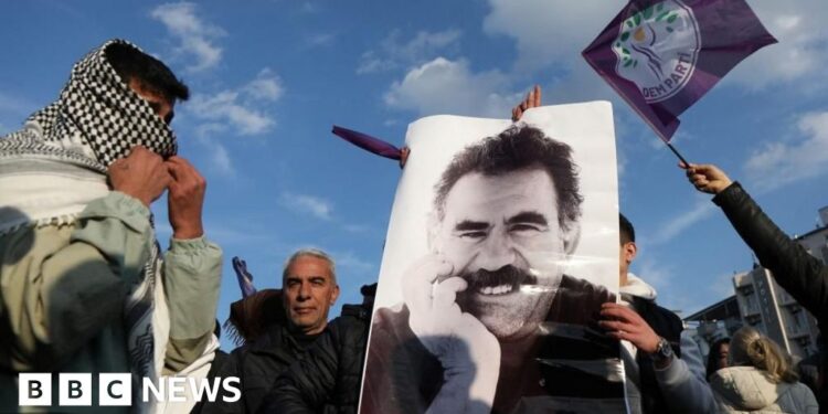 Jailed Kurdish PKK leader Ocalan issues call to lay down arms