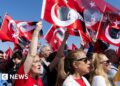Pro-democracy demonstrators return to Istanbul’s streets for huge rally