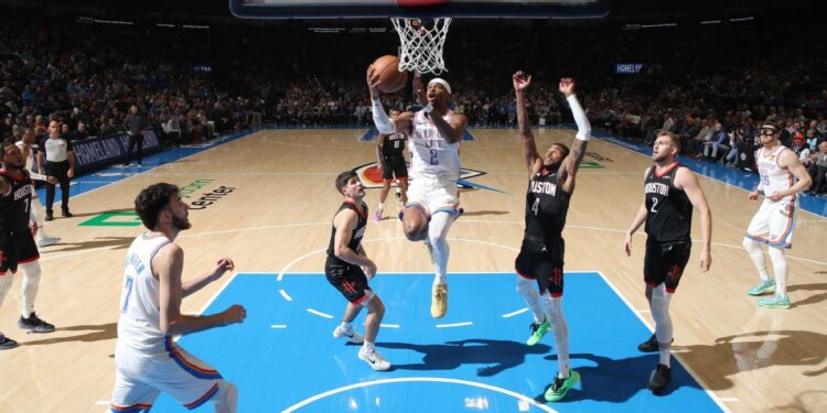 Gilgeous-Alexander powers Thunder to 50th win with latest 50-point night