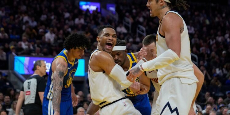 Russell Westbrook fuels undermanned Nuggets’ win vs. Warriors