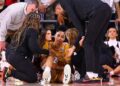 JuJu Watkins carried off with injury as USC reaches Sweet 16