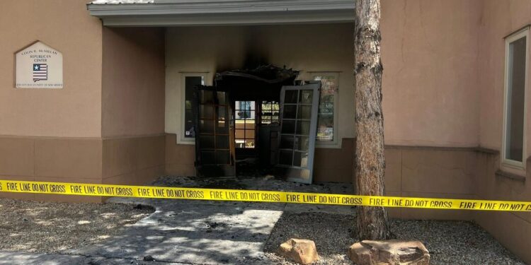 Fire at New Mexico Republican Party Headquarters Being Investigated as Arson