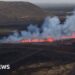 Iceland volcano spews lava and smoke after erupting