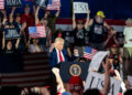 Fact-Checking Trump’s Rally on His First 100 Days