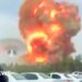 Moment driver sees huge blast rip through port