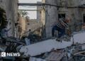 Israeli air strike destroys part of last fully functional hospital in Gaza City