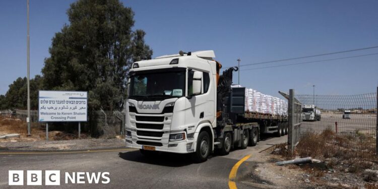 Israel allows aid in after 11-week blockade but UN calls it ‘drop in ocean’