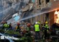 Russian air attack kills nine and injures dozens in Kyiv