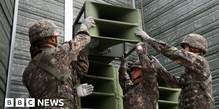 South Korea turns off propaganda loudspeakers to North Korea