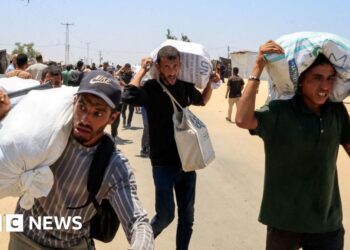 Palestinians say local gunmen and Israeli forces opened fire near Gaza aid site