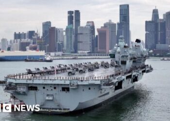 UK aircraft carrier in Pacific on rare deployment