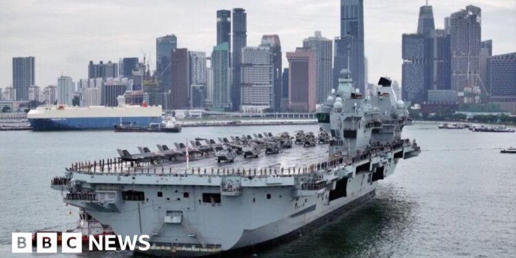 UK aircraft carrier in Pacific on rare deployment