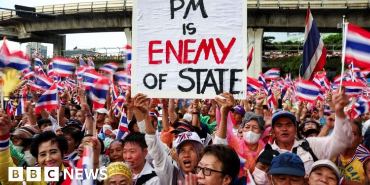 Thousands rally to call for Thai PM Paetongtarn Shinawatra to resign
