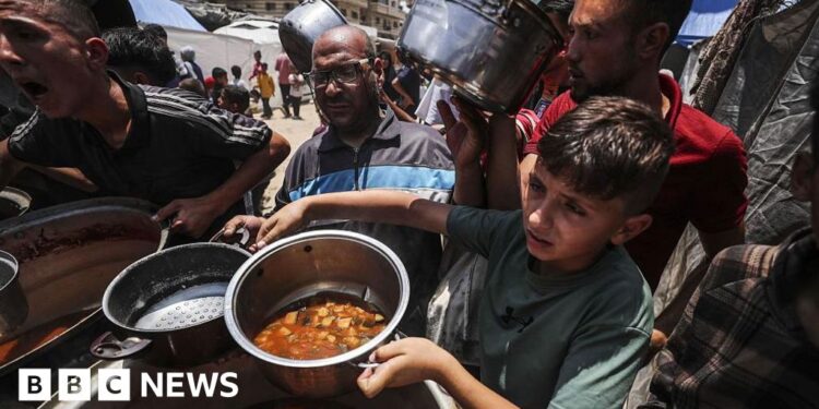 Six killed by Israeli gunfire near Gaza aid site, Hamas officials say