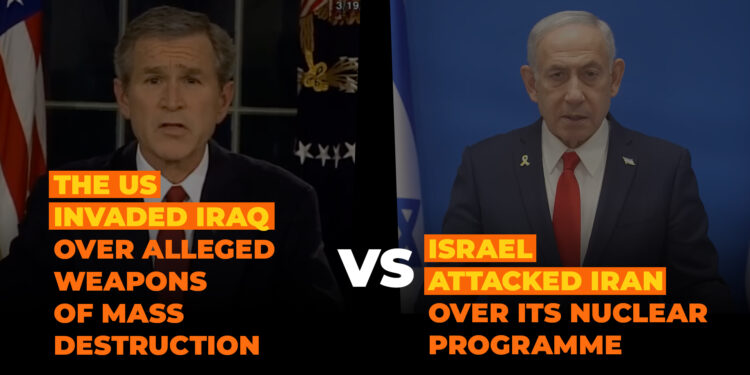 Iraq 2003 vs Iran 2025