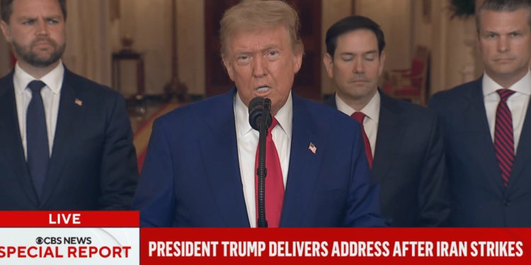 President Trump Warns Iran in Live Address to Nation on Airstrikes