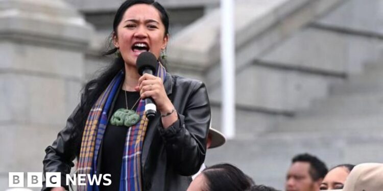Three Maori MPs suspended over ‘intimidating’ haka