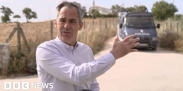 BBC at the scene of new Madeleine McCann search