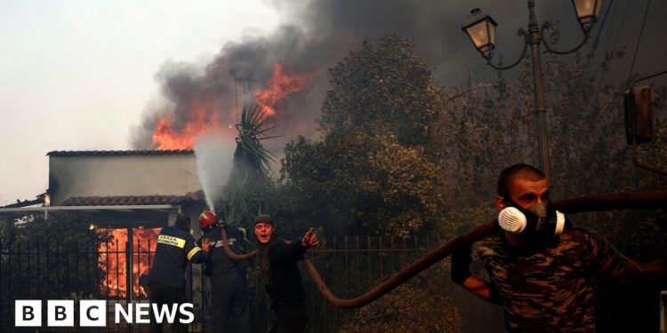 Greece battles wildfires, evacuating residents near Athens