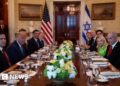 Trump upbeat on Gaza ceasefire talks as he hosts Netanyahu