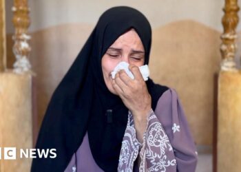 Mother mourns sons killed in Israeli strike while waiting for aid