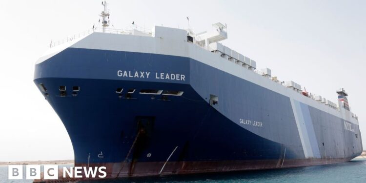 Israel says it struck Houthi ports and seized cargo ship in Yemen