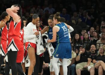 Napheesa Collier exits Lynx’s rout of Aces with ankle injury