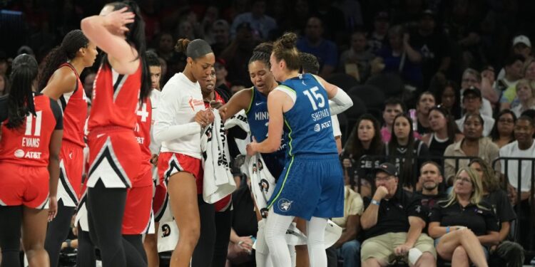 Napheesa Collier exits Lynx’s rout of Aces with ankle injury