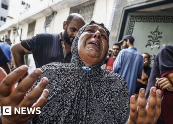 Israel bombards Gaza City as UK and allies urge action against ‘unfolding famine’