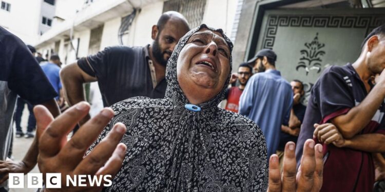 Israel bombards Gaza City as UK and allies urge action against ‘unfolding famine’