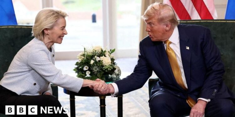 Donald Trump backs down from 250% EU pharma tariff in deal