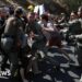 Palestinians flee IDF attacks as Israelis protest against occupation plan