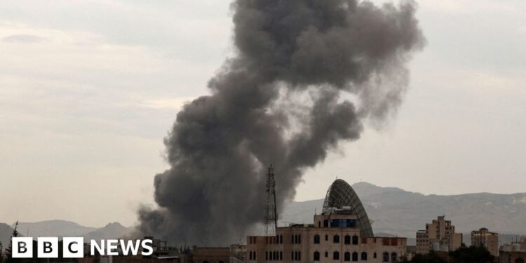 Israeli strikes in Yemen kill 35 people, Houthis say