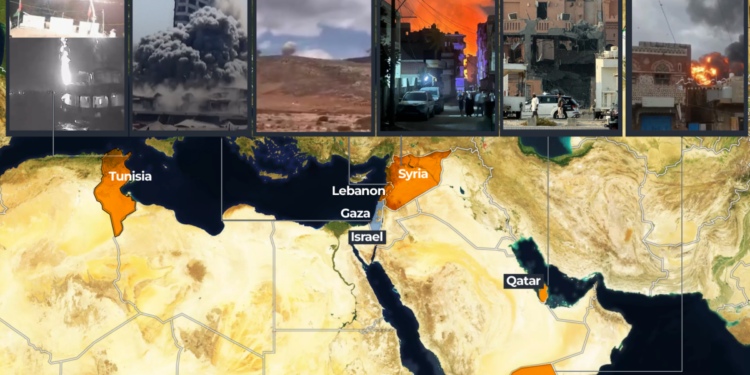 Maps: Israel has attacked six countries in the past 72 hours | Israel-Palestine conflict News