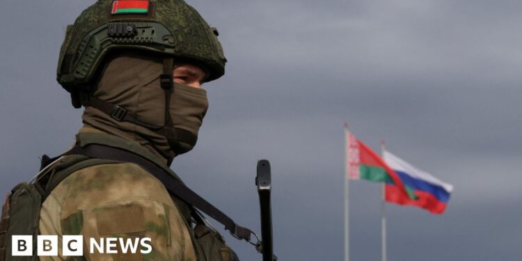 Belarus and Russia’s show of firepower appears to be a message to Europe