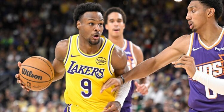 Bronny cold in Lakers’ preseason debut; Redick praises growth